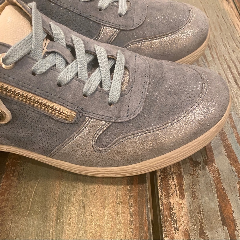 Fidelio US 9.5 (UK 7) Hallux Hi-Energy Sneakers Leather Shoes Blue Women’s - Picture 3 of 12